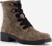 Hush Puppies suede dames veterboots - Bruin - Maat 39 - Echt leer - Uitneembare zool