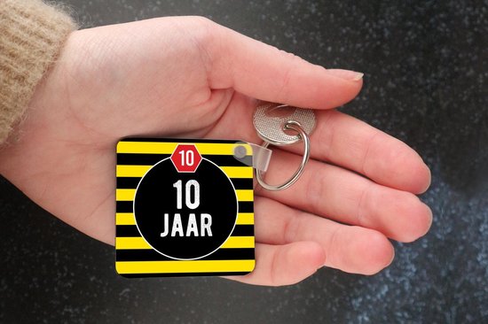 Porte-clés - Cadeaux - Jubilé - Anniversaire - 10 ans - Plastique