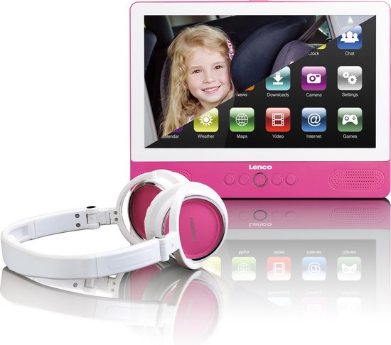 Lenco TDV-901 - Lecteur DVD portable avec écran tactile, WiFi et Android 7  - 9 pouces... | bol.com