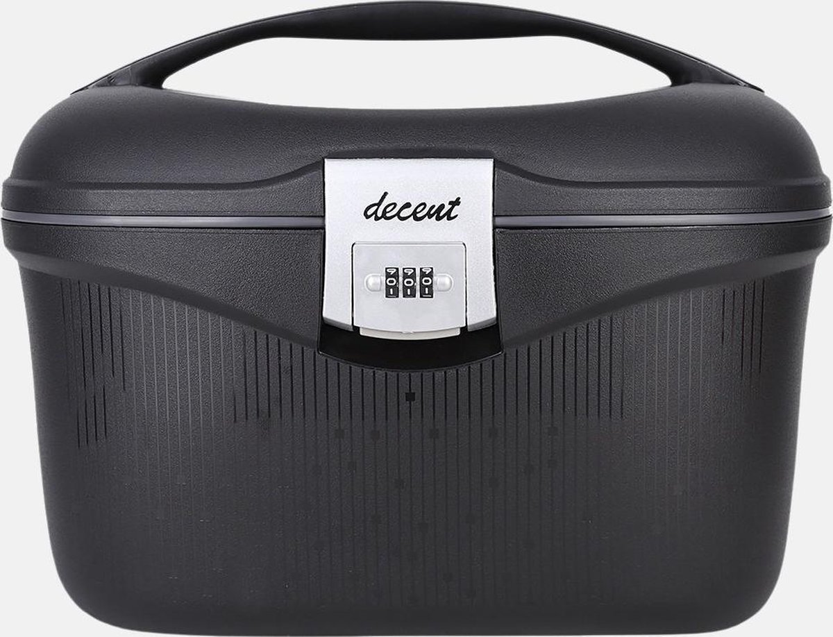 Decent SPORTIVO – Beautycase - Make Up koffer – Handbagage Reistas – Medicijnkist Waterbestendig - Opbergbox voor Pillen en Medicijnen - Nagelkoffer – ZWART