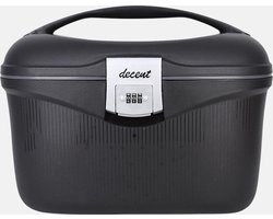 Decent SPORTIVO – Beautycase - Make Up koffer – Handbagage Reistas – Medicijnkist Waterbestendig - Opbergbox voor Pillen en Medicijnen - Nagelkoffer – ZWART