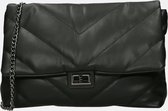 Firenze crossbody tas doorgestikt L black