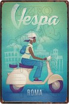 Retro Muur Decoratie uit Metaal Vespa Italië 11