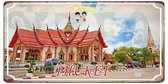 Retro Muur Decoratie uit Metaal Thailand Phuket 30x15CM DC-1471