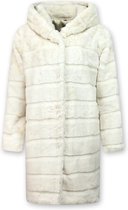 Imitatie Bontjas Dames - Parka - White