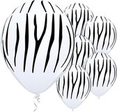 Ballon Zebrastrepen 5 stuks