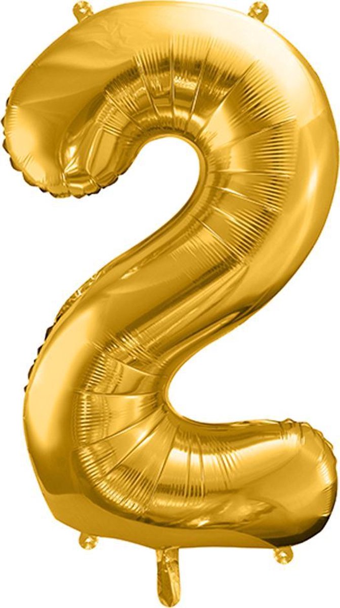 Cijfer 2 (86 cm) - Goud