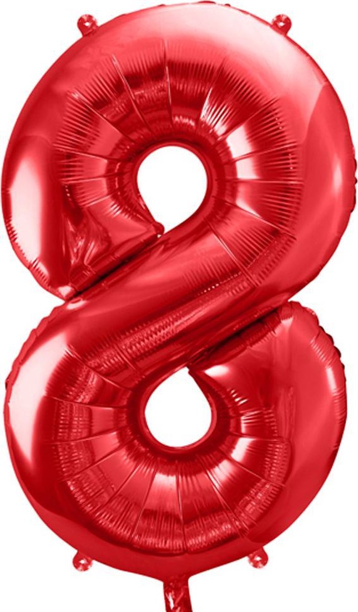 Cijfer 8 (86 cm) - Rood
