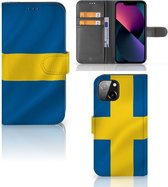 Flipcase Geschikt voor iPhone 13 Telefoon Hoesje Zweden
