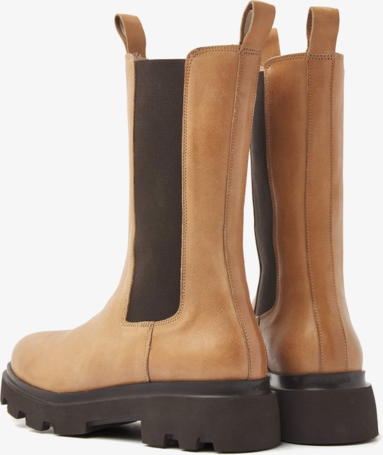 VIA VAI Livia Blake Chelsea boots dames - Hoge Laarzen - Cognac - Maat 39 |  bol