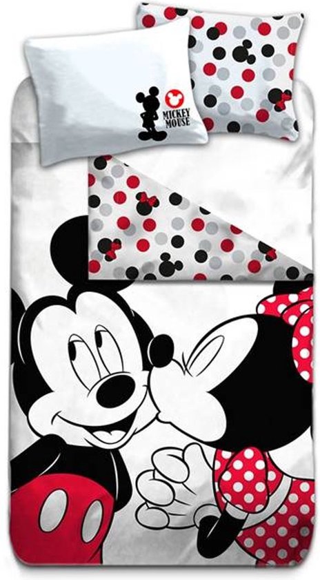 Disney Minnie - Dekbedovertrek - Eenpersoons - 140x200 cm + 1 kussensloop 63x63 cm - Polyester