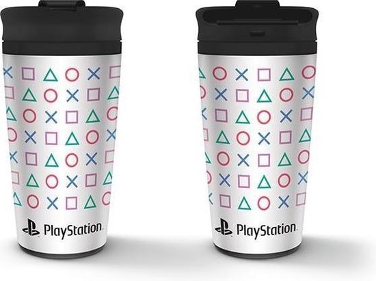 Playstation - Icônes Mug de voyage en métal