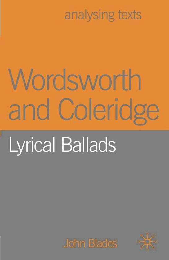 Analysing Texts Wordsworth and Coleridge (ebook), John Blades