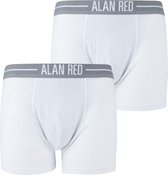 Alan Red Boxershort Wit 2Pack - maat M