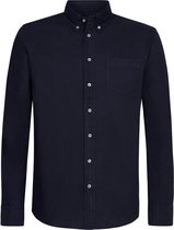 Profuomo Overhemd Garment Dyed Donkerblauw - maat XXL