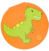 notitieboekje Dino junior 8 cm oranje/groen