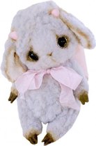 knuffellam Josy junior 15 cm pluche lichtgrijs