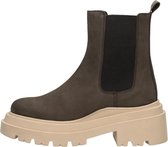 PS. POELMAN Chelsea boots Enkellaarsjes Hak - donkerbruin - Maat 39