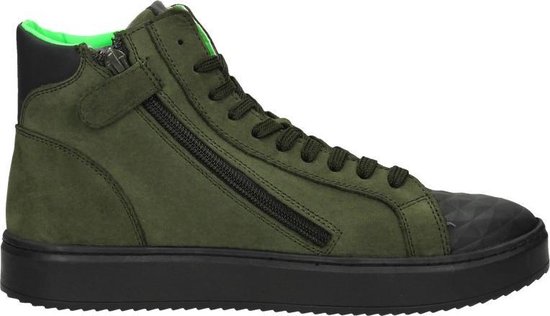 SUB55 Jongens veterschoenen Veterschoenen Hoog - groen - Maat 35