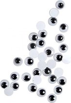 wiebelogen junior 6 mm zwart/wit 1000 stuks