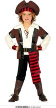 Guirca - Piraat & Viking Kostuum - Boekanier Piraat Vaart Op Zee - Jongen - rood,bruin - Maat 176 - Carnavalskleding - Verkleedkleding