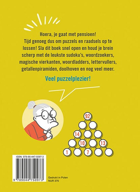 Hoera, met pensioen! Puzzelpret