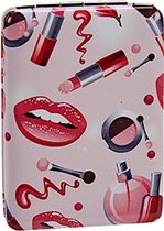 Arte Regal Make-upspiegel Lippen Rechthoek 8,5 Cm Roze/rood