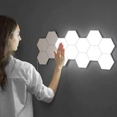 Luxiqo® Hexagon LED Panelen - Touch Bediening - Led verlichting - Wandlamp - LED Lamp Touch - Eenvoudige Bevestiging - Wit Licht - 20 stuks