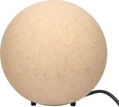ML-Design globe light stone look, Ø 20 cm, 25W, gemaakt van kunststof