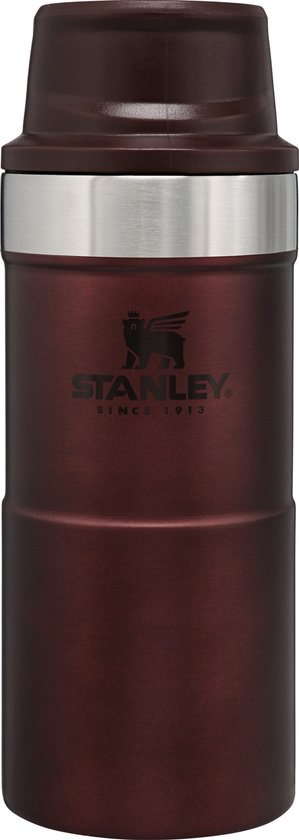 Stanley Trigger-Action Travel Mug 0.35L - thermosfles - Wine | bol