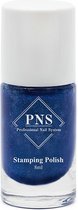 PNS Stamping Polish No.09 Donkerblauw Glitter