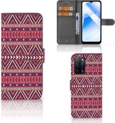 Étui pour téléphone portable OPPO A16/A16s | OPPO A54s Bookcase Violet Aztèque