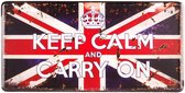 Amerikaans Nummerbord - Britse Vlag - Keep Calm and Carry on