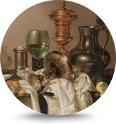 Maison de France - Dibond  Rond - pronkstilleven - wit dibond / rond - 60 cm