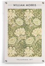 Walljar - William Morris - Chrysanthemum - Muurdecoratie - Plexiglas schilderij