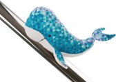 walvismagneet Atlantic Friends 12 cm pluche blauw