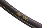 Velg Rodi Westwood 28" / 635*24 aluminium 14g 36 gaats - zwart met gouden bies