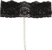 Kanten halsband - Zwart - Sexy Lingerie & Kleding - Accessoires - Dames Lingerie - Accessoires