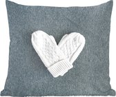 Sierkussen - Winter Handschoenen Hart - Multicolor - 60 Cm X 60 Cm