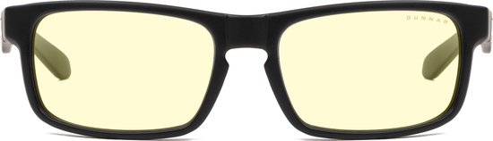 GUNNAR Gaming- en Computerbril - Enigma, Onyx Frame, Amber Tint - Blauw Licht Bril, Beeldschermbril, Blue Light Glasses, Leesbril, UV Filter
