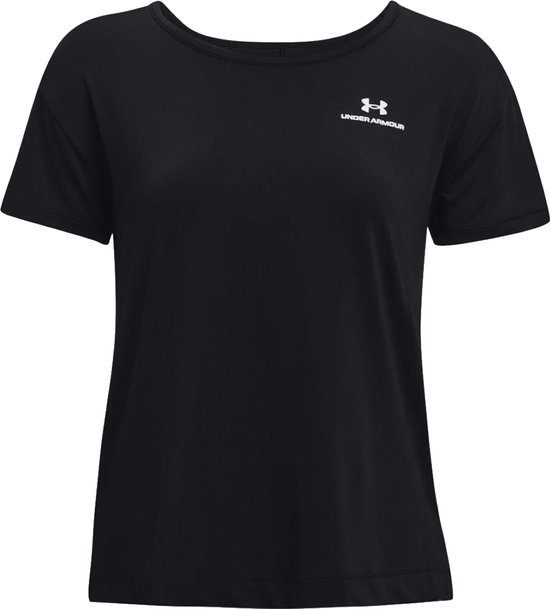 Under Armour Rush Energy Core Short Sleeve 1365683-001, Femme, Zwart, t-shirt, taille: XS