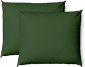 Charm & Co Kussensloop Set Groen - 2 stuks - 60 x 70 - Groen