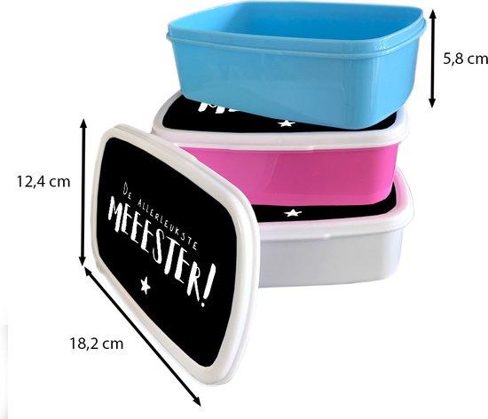 Boîte à pain Wit - Boîte à lunch - Boîte à pain - Citations - Maître - Étoile - 18x12x6 cm - Adultes - Cadeau Saint Valentin