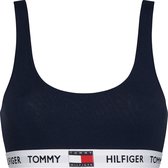 Tommy Hilfiger dames Tommy 85 bralette, katoen ongevoerd, donkerblauw -  Maat: L