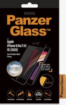 PanzerGlass CamSlider Gehard Glas Privacy Screenprotector Geschikt voor Apple iPhone 8 - Zwart