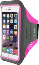 Apple iPhone 8 Hoesje - Mobiparts - Comfort Fit Serie - Neopreen Sportarmband - Neon Pink - Hoesje Geschikt Voor Apple iPhone 8