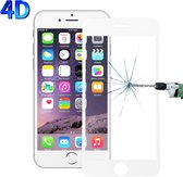 Mobigear 4D Gehard Glas Ultra-Clear Screenprotector Geschikt voor Apple iPhone 6 - Wit