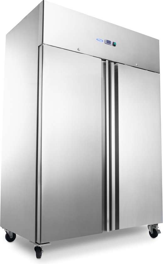 Maxima Koelkast 1200 L 6 Verstelbare Roosters (2/1 GN) op Wielen Roestvrijstaal