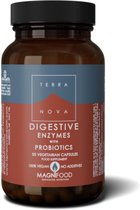 Terranova Digestive enzymes with probiotics Inhoud:	50 capsules