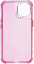 Shop4 - iPhone 13 Hoesje - Harde Back Case 2-in-1 Fluor Roze